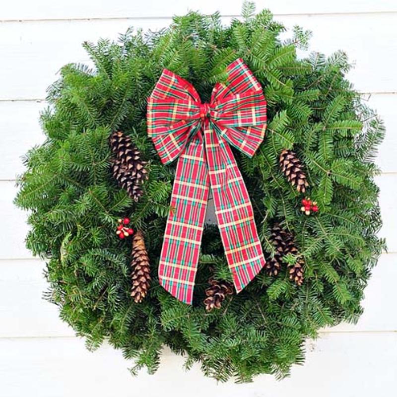 The Country Plaid Wreath - 24